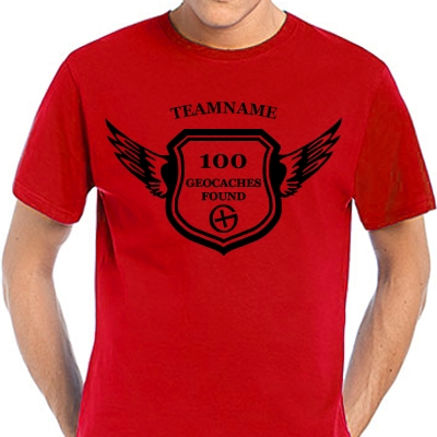 Award Geocaching T-Shirt mit deinem Teamnamen