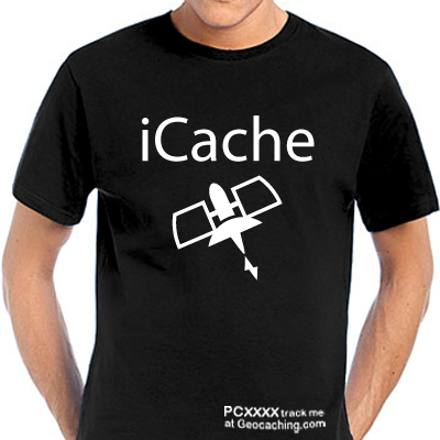 i-cache T-Shirt trackbar auf Geocaching.com